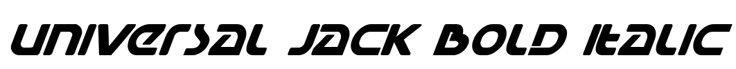 Universal Jack Bold Italic