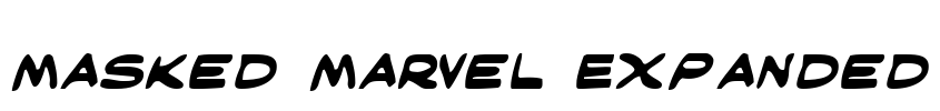 Masked Marvel Expanded Font Image