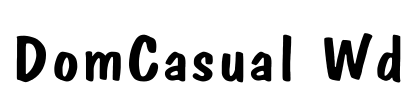 DomCasual Wd Font Image