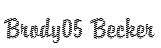 Brody05 Becker Font Image