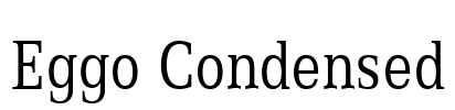 Eggo Condensed Font Image