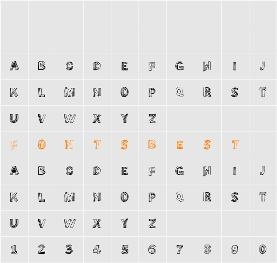 SomeLines Character Map