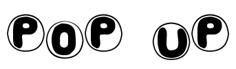 Pop Up Font Image