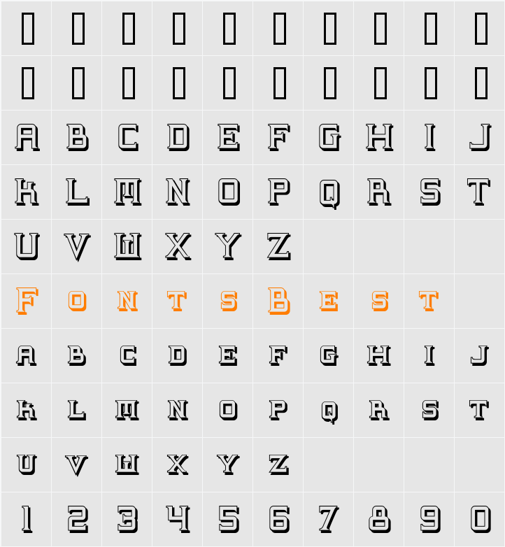 Supremaganda BTN Shadow Character Map