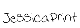 JessicaPrint Font Image