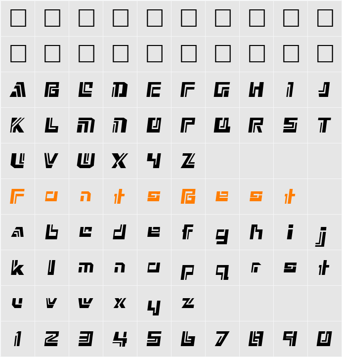 Nexxus Character Map