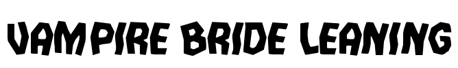 Vampire Bride Leaning