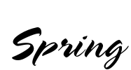 Spring Font Image
