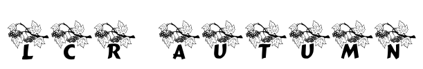 LCR Autumn Font Image