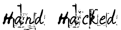 Hand Hacked Font Image