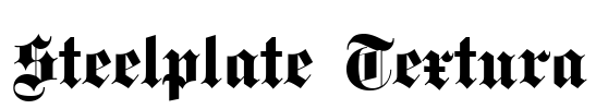Steelplate Textura Font Image