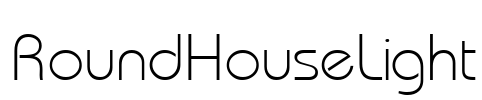 RoundHouseLight Font Image