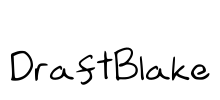 DraftBlake Font Image
