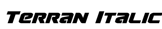 Terran Italic Font Image