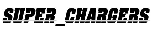 SUPER_CHARGERS Font Image