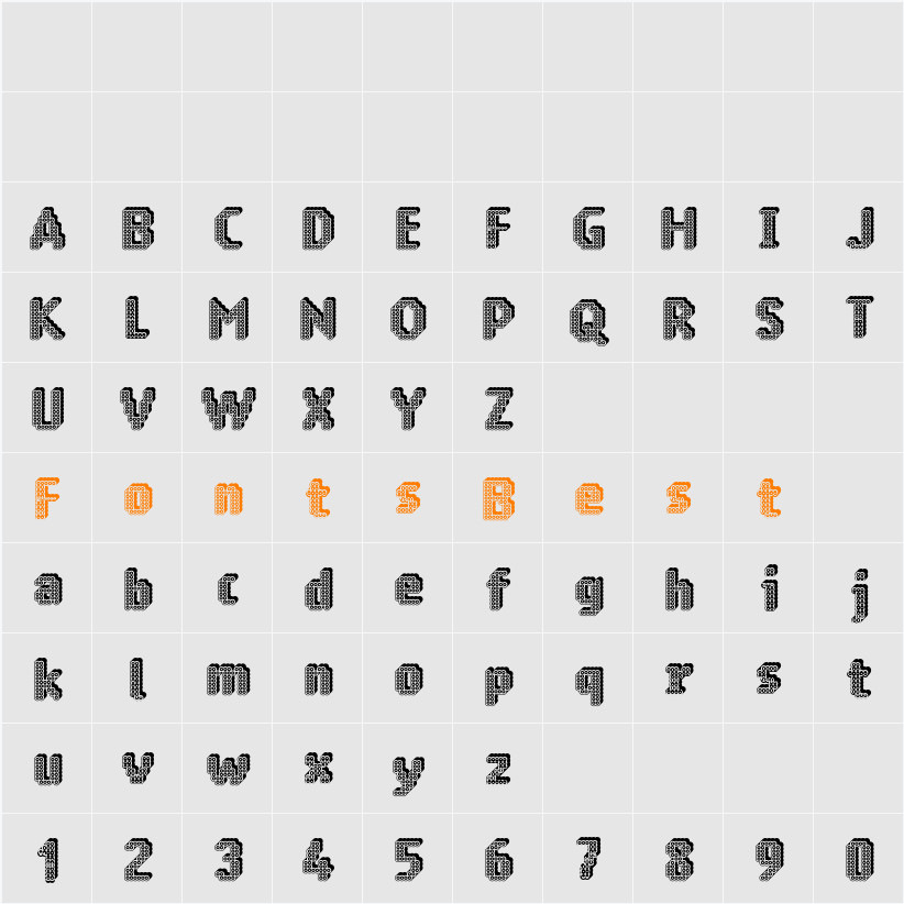 Ring Matrix 3D Character Map