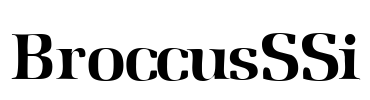 BroccusSSi Font Image
