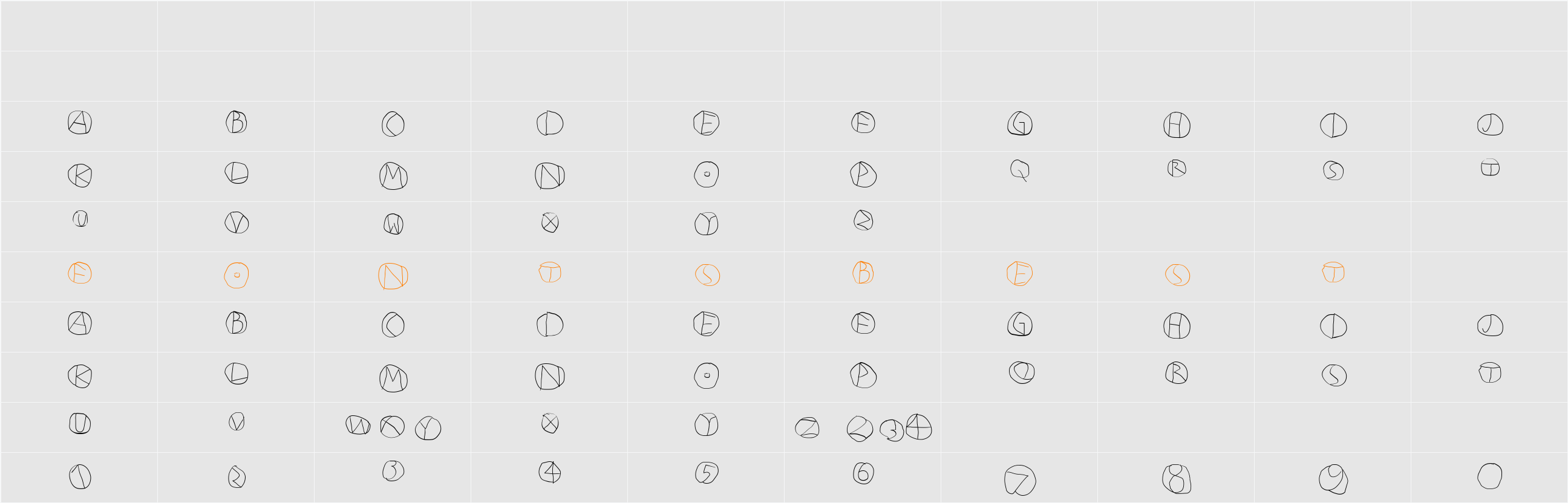 DiskO-Light Character Map
