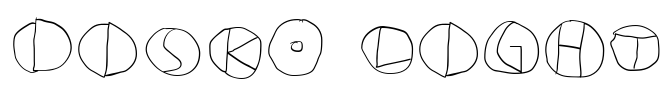 DiskO-Light Font Image