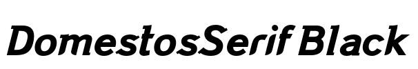 DomestosSerif Black