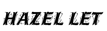 Hazel LET Font Image