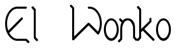 El Wonko Font Image