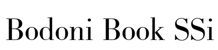 Bodoni Book SSi