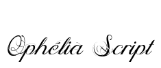 Ophélia Script Font Image