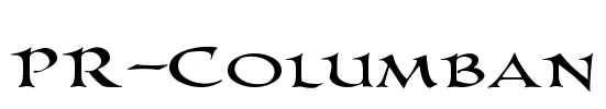 PR-Columban Font Image