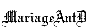 MariageAntD Font Image