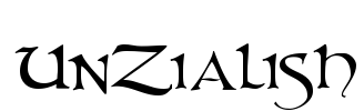 UnZialish Font Image