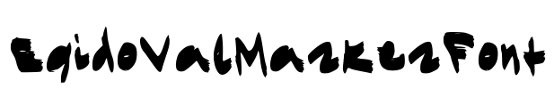 EgidoValMarkerFont Font Image
