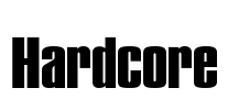 Hardcore Font Image