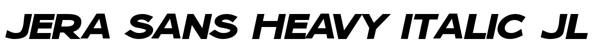 Jera Sans Heavy Italic JL