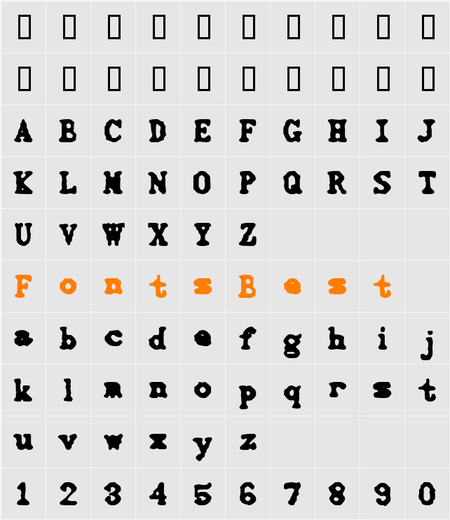 3000 Character Map