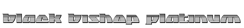 Black Bishop Platinum Font Image