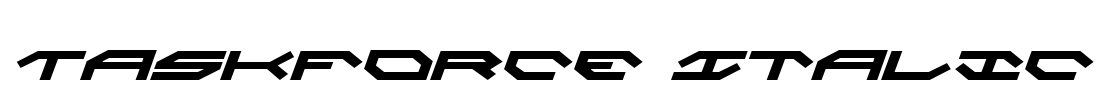 Taskforce Italic Font Image