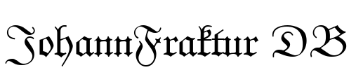 JohannFraktur DB Font Image