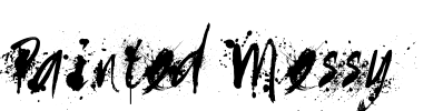 Painted Messy Font Image