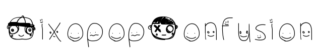 PixopopConfusion Font Image