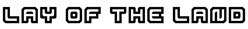 Lay Of The Land Font Image