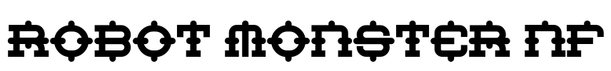 Robot Monster NF Font Image