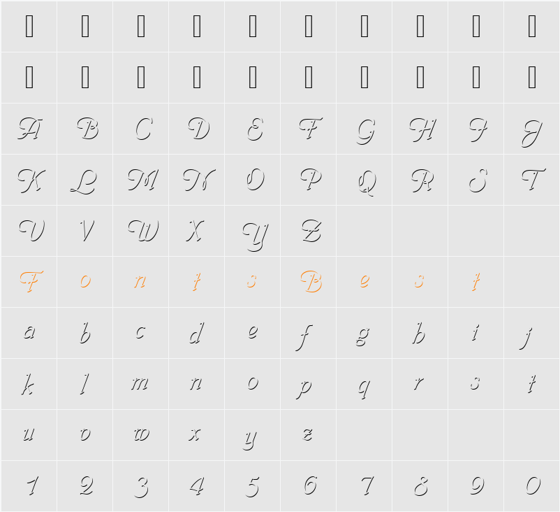 PhyllisOnlShaD Character Map