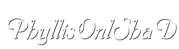 PhyllisOnlShaD Font Image