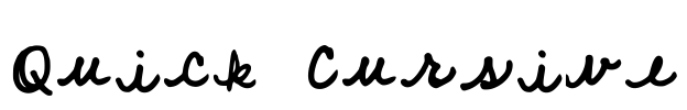 Quick Cursive