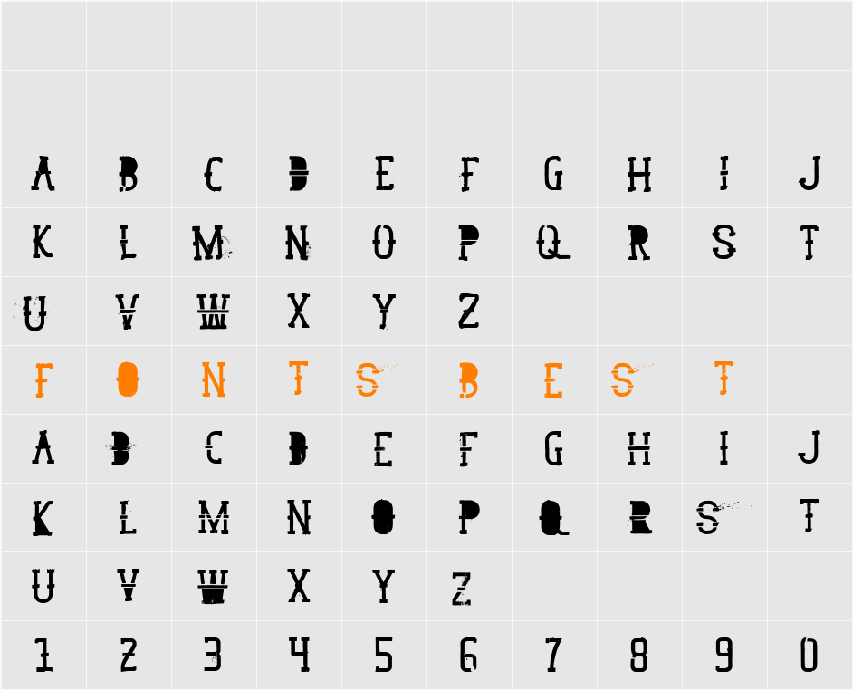 GoodPeace Character Map
