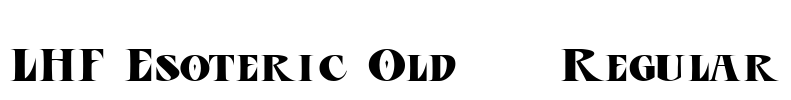 LHF Esoteric Old | Regular Font Image
