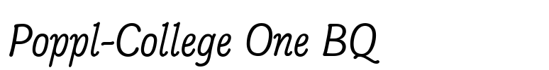 Poppl-College One BQ