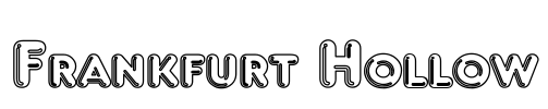 Frankfurt Hollow Font Image