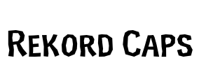 Rekord Caps Font Image